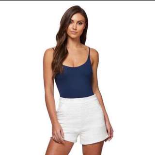 Kookai Lolita Bodysuit in Navy