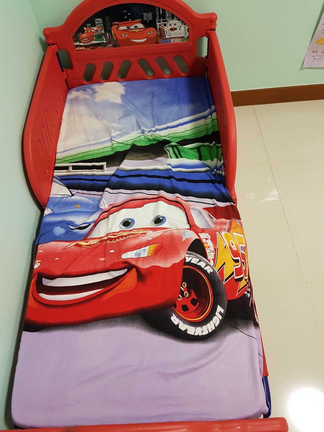 Bed frame + mattress, Babies & Kids, Baby Nursery & Kids Furniture