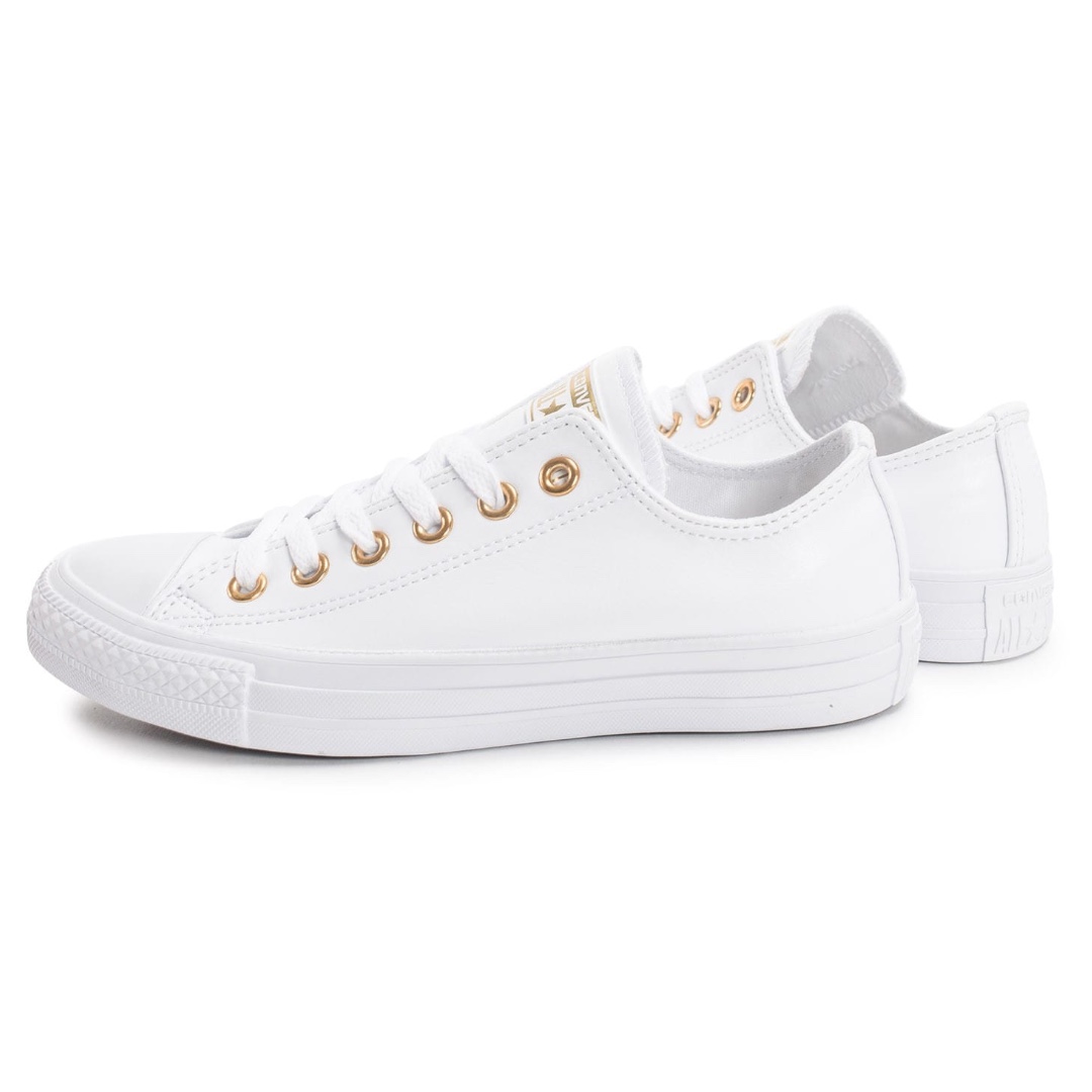 Converse Chuck Taylor All Star Dainty Sneakers - White and Gold size 5 /38,  Women's Fashion, Shoes on Carousell