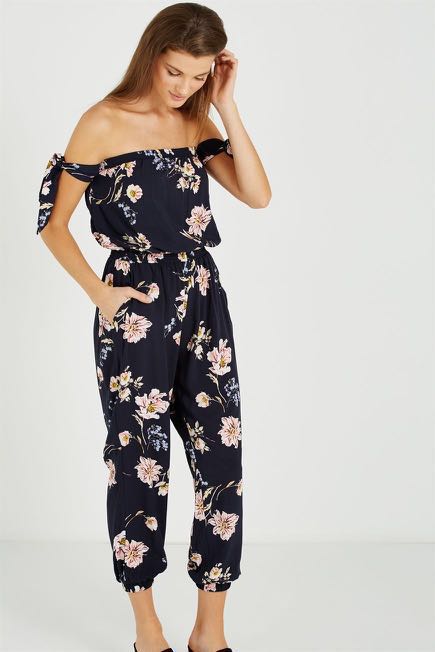 cotton on floral jumpsuit