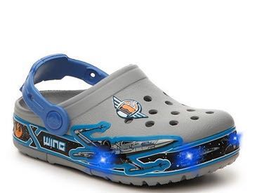 star wars crocs light up