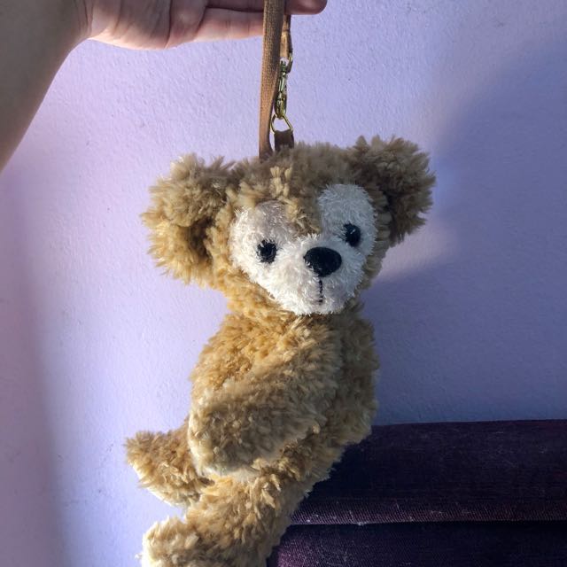 Duffy The Disney Bear Plush Wrist Travel Bag Purse