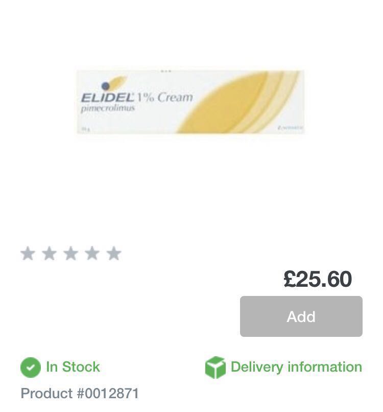 Eczema Elidel Cream Skin Rash , Babies & Kids, Babies & Kids Fashion