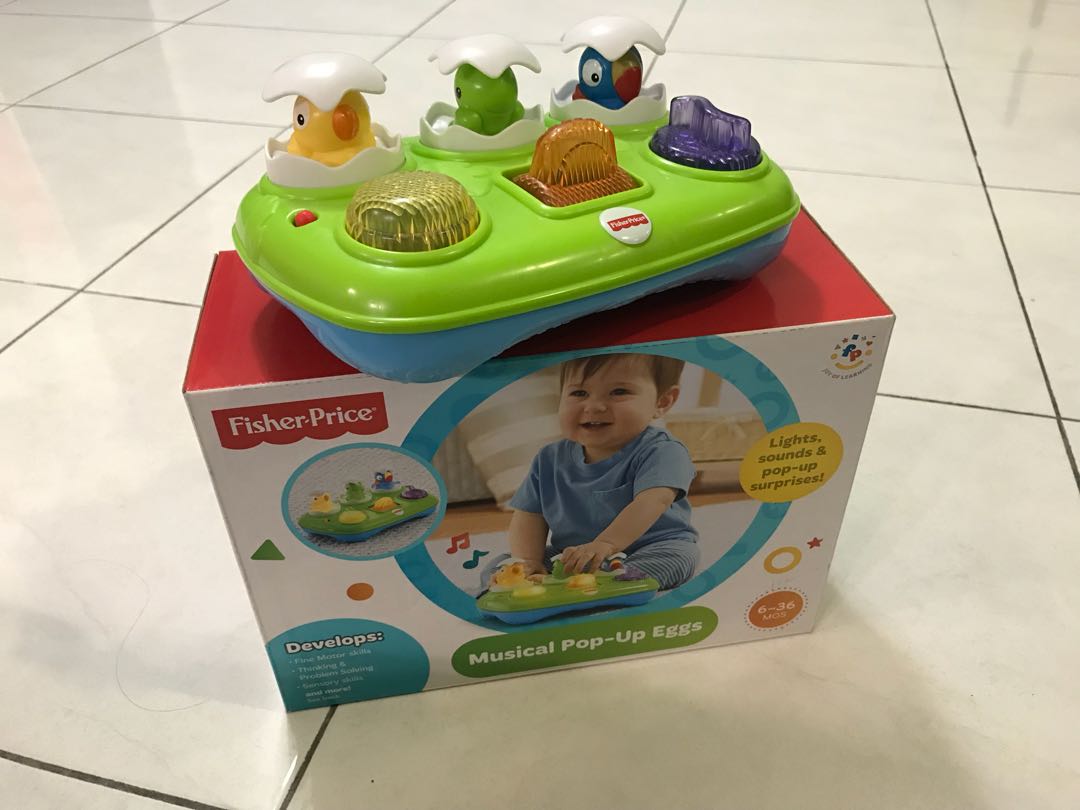 fisher price musical pop up eggs