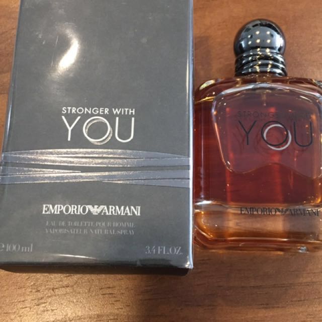Giorgio Armani stronger with you edt pour Homme 100ml, Beauty & Personal  Care, Fragrance & Deodorants on Carousell