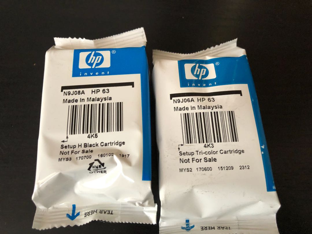 setup hp tri color cartridge