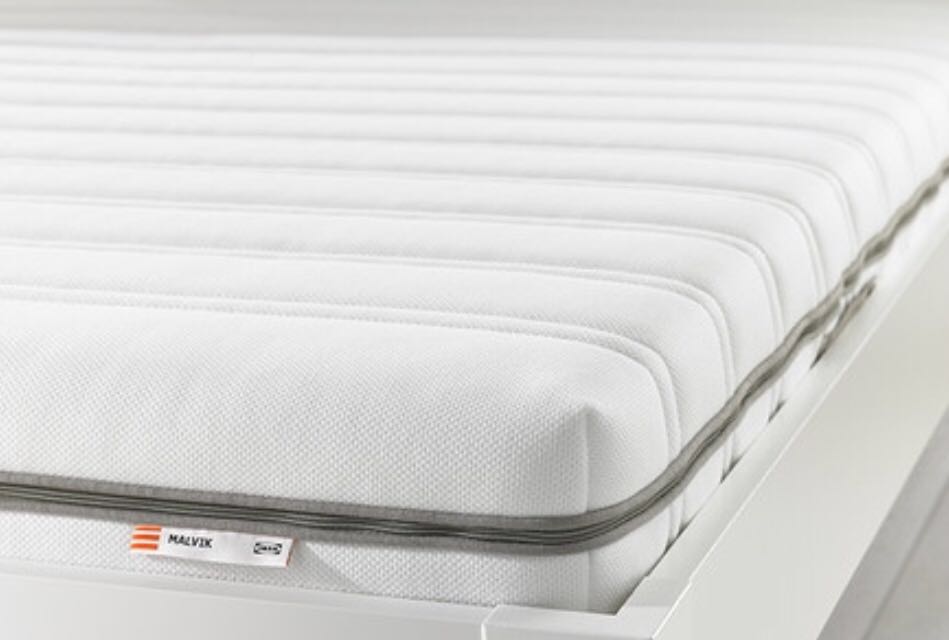 Ikea SVARTA Bunk Bed with trundle and 3 foam mattresses, Furniture