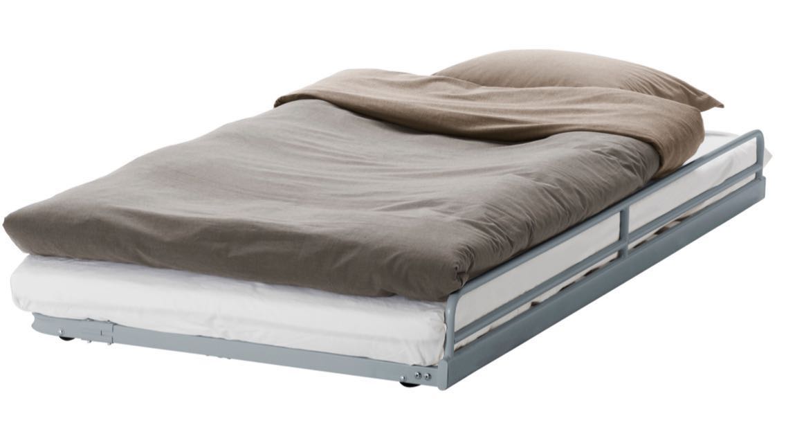 Ikea Svarta Bunk Bed With Trundle And 3 Foam Mattresses Furniture Home Living Frames On Carou Ikea Svarta Bunk Bed With Trundle And 3, Queen Bed With Trundle Ikea