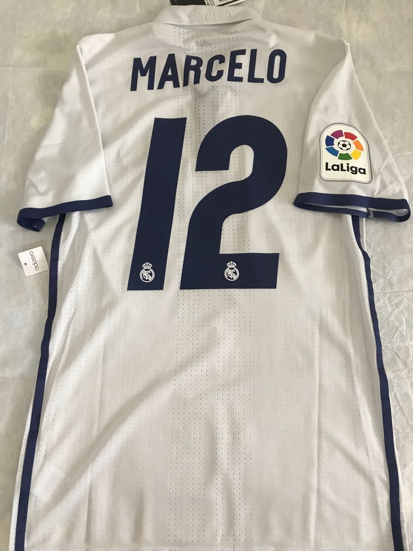 2018/19 Real Madrid Home Jersey #12 Marcelo 2XL Adidas LOS BLANCOS NEW