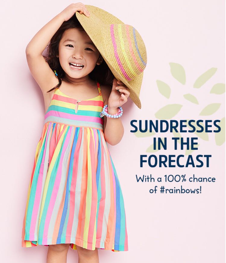 Oshkosh top rainbow dress