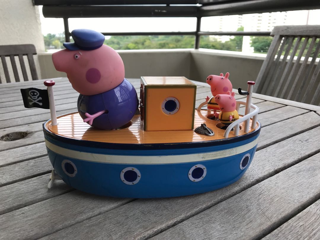 peppa pig grandpa bathtime boat