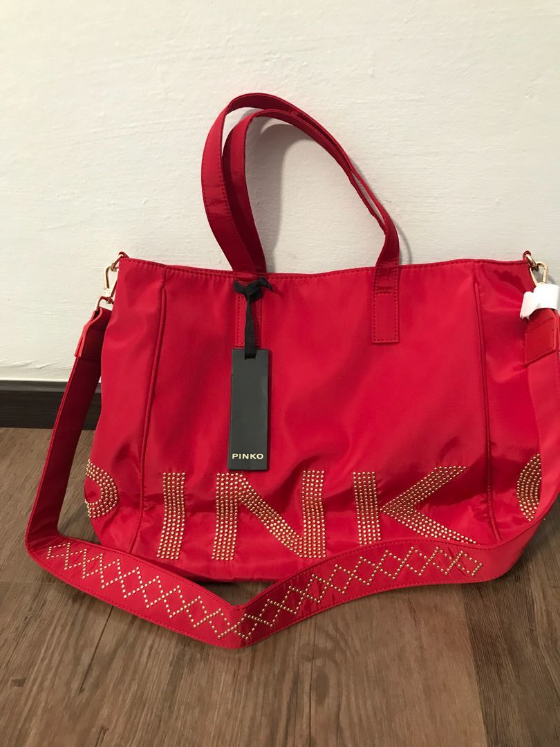 pinko tote bag