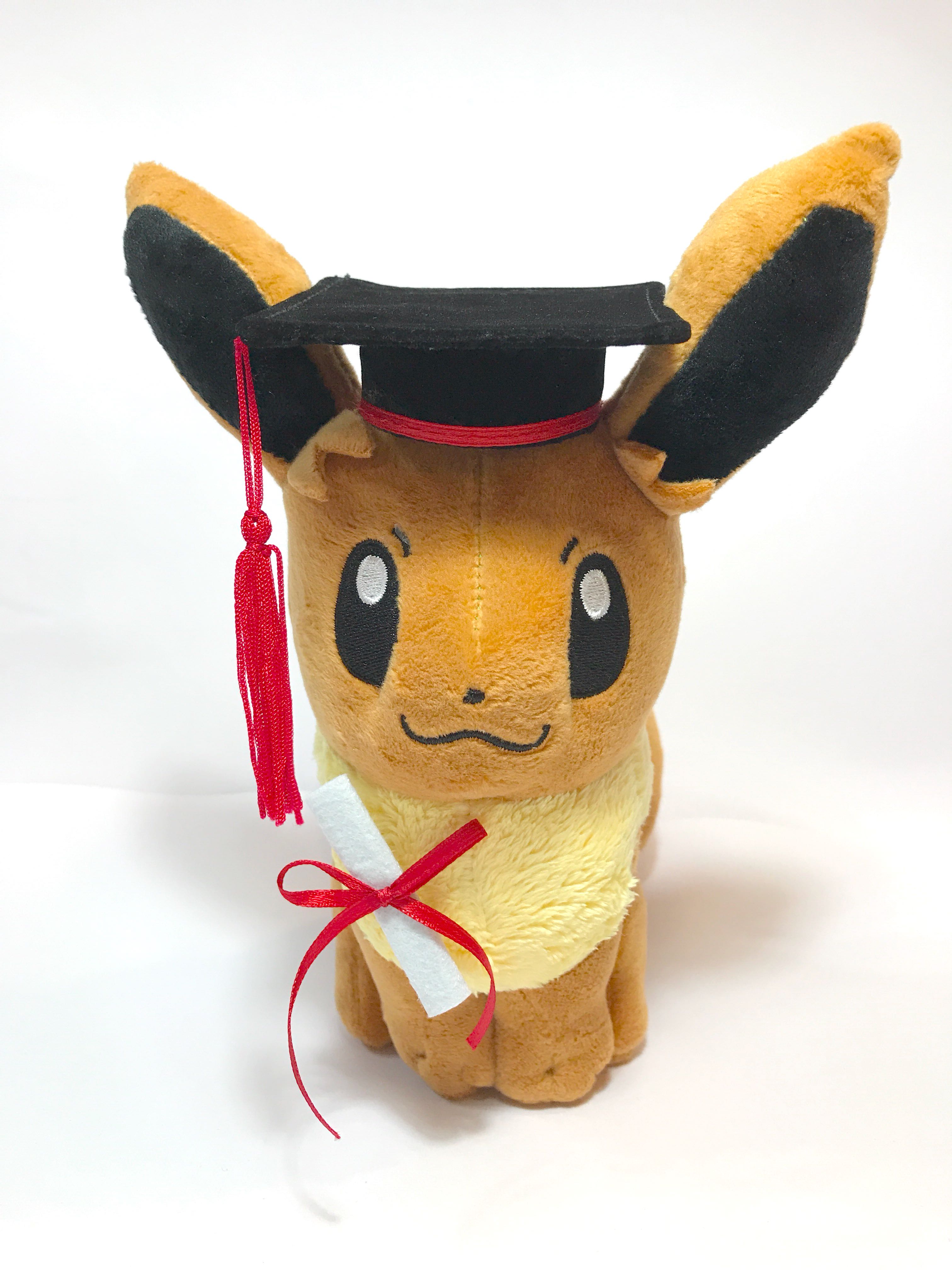 Pokemon Eevee Graduation Plush, Hobbies & Toys, Toys & Games on Carousell