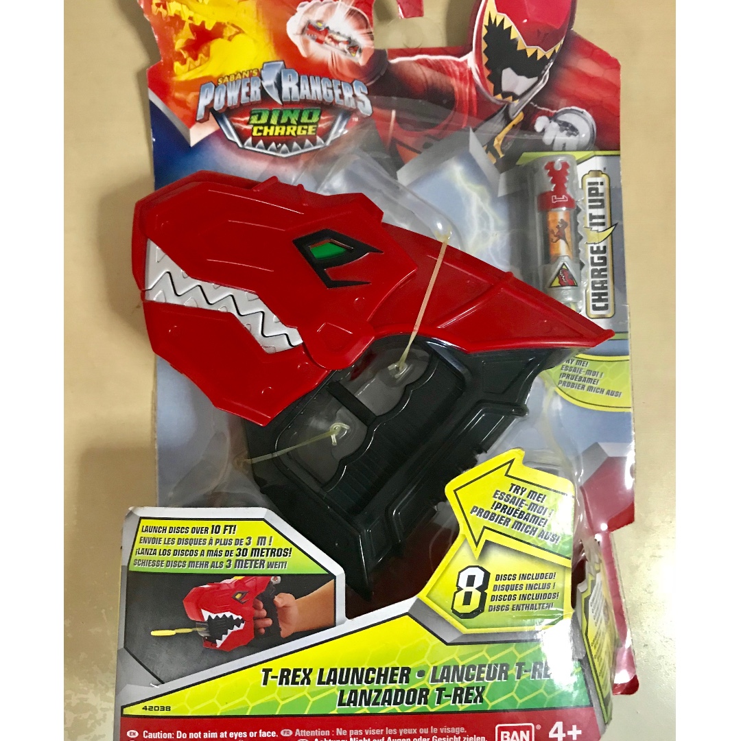 Figurine Power Rangers Dino Super Charge - Lanceur T-Rex 