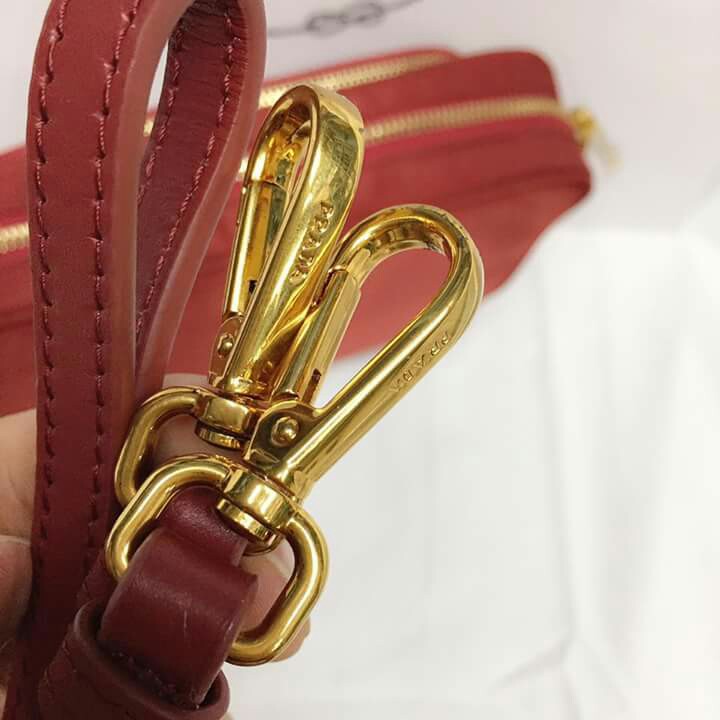 Prada Red Nylon slingbag (Category: Luxury Bags & Wallets) located in Manila. Submitted by mylittlewardrobe88 (Listing ID 168166133, Image 3). Description: Authentic high end Prada 24x15cm With papaerbag and receipt.