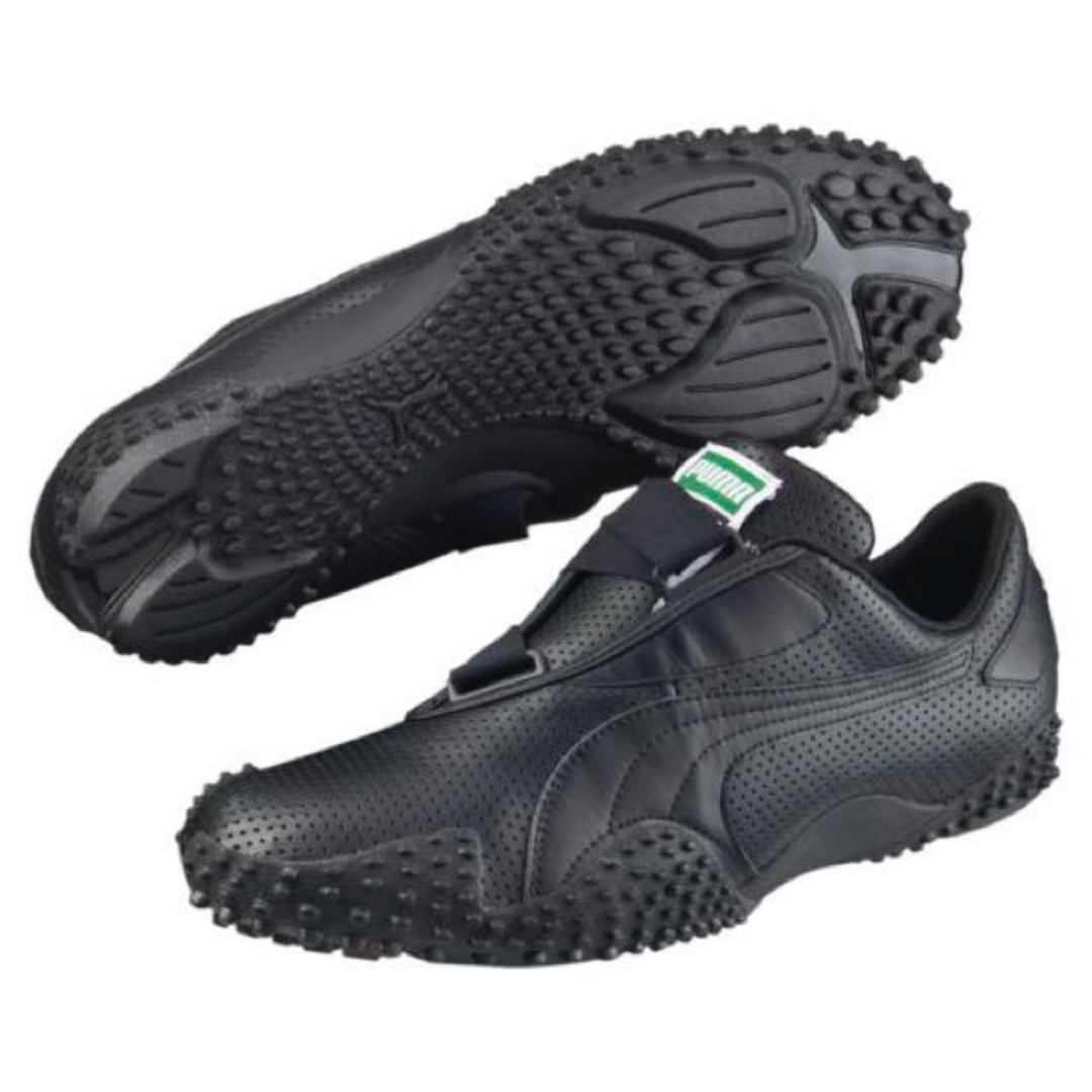 puma perforated leather sneakers