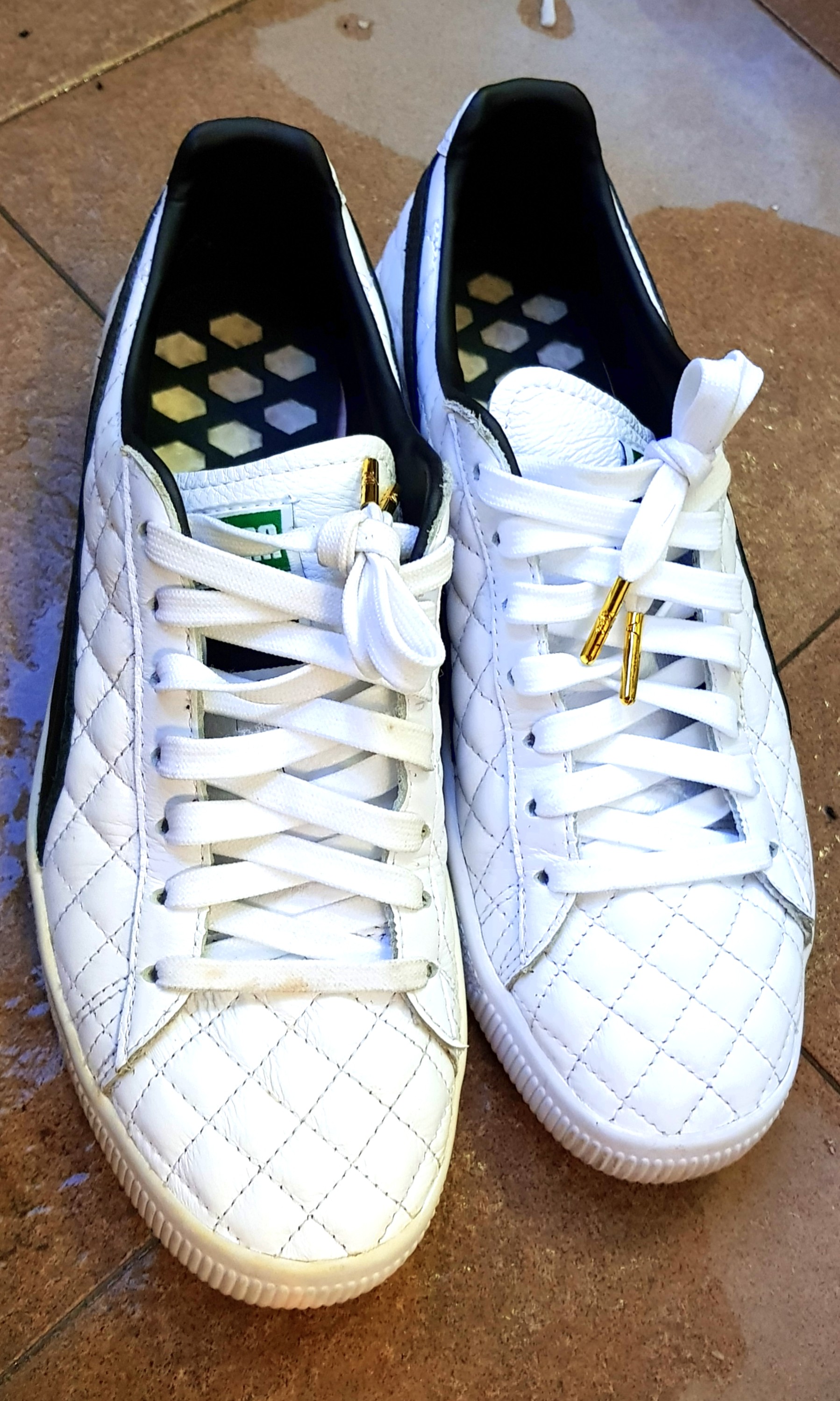 Puma quilted leather sneakers cheap