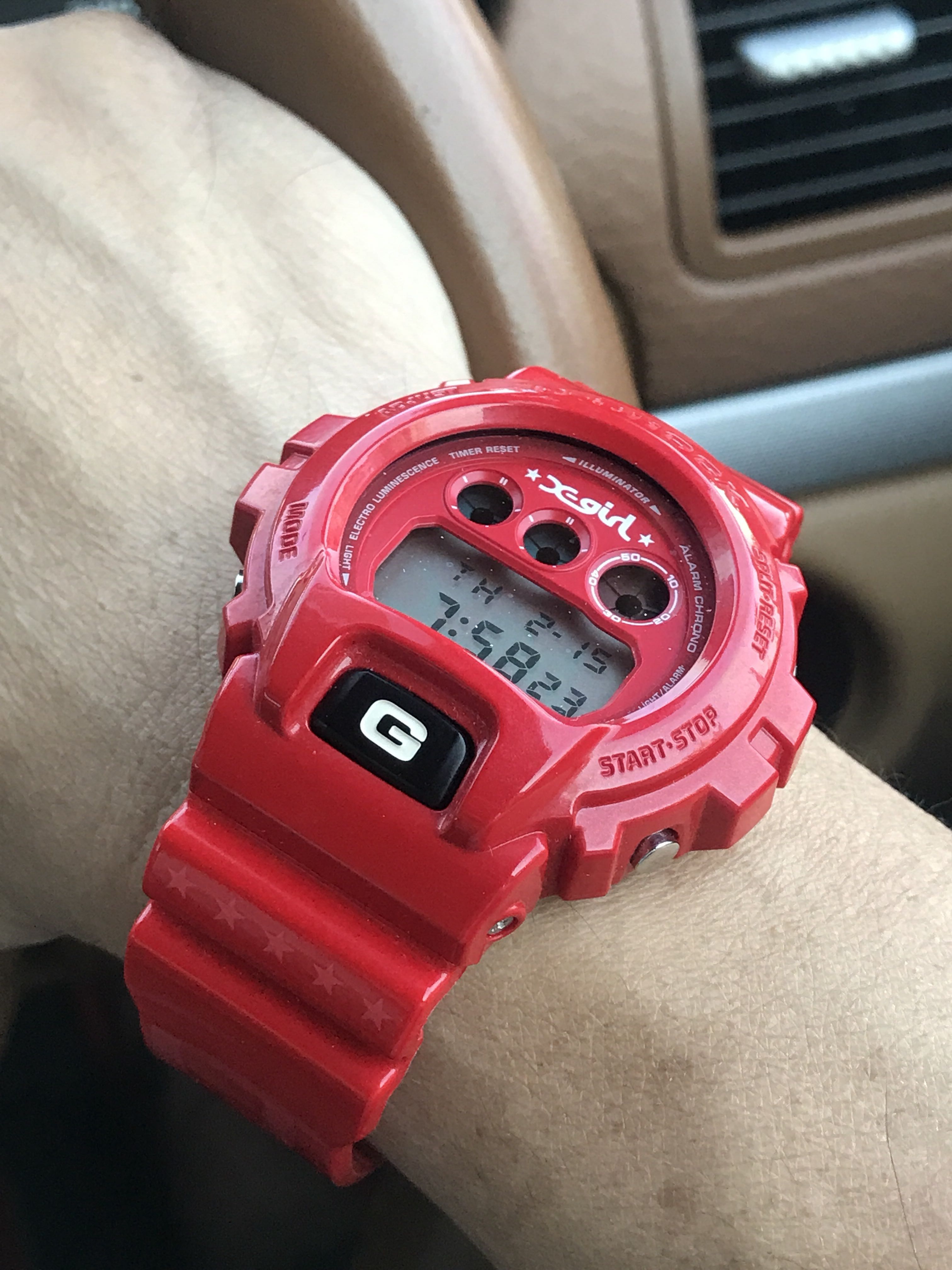 🔥🔥🔥Rare and Authentic X Girl G-Shock DW6900, Mobile Phones