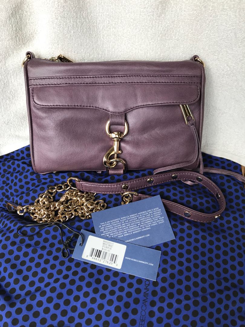 rebecca minkoff purple purse