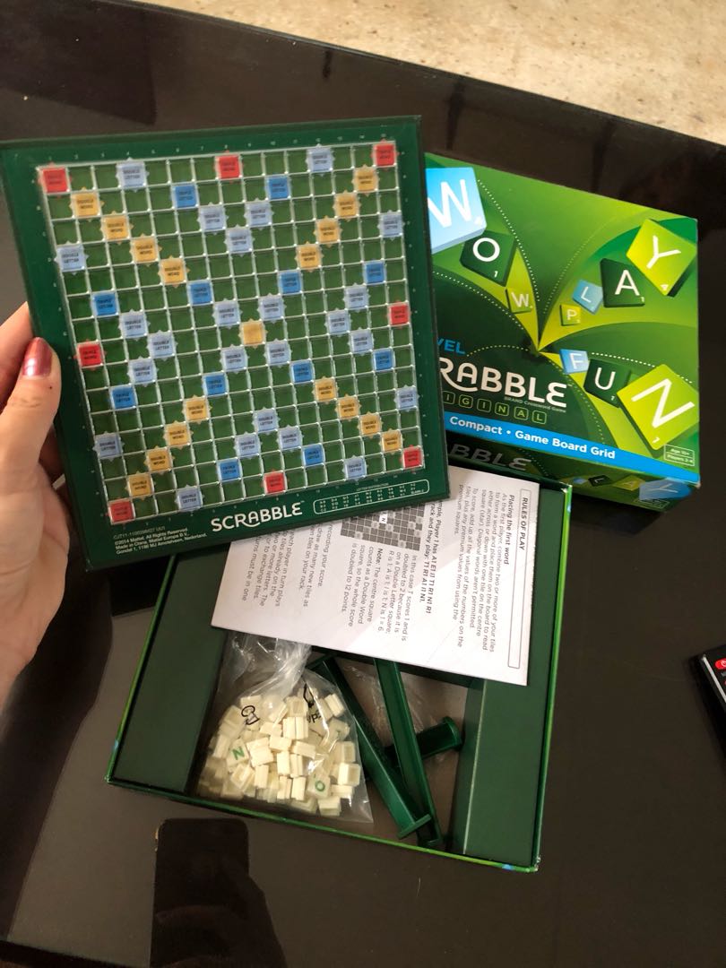 Scrabble Travel Size Toys Games Board Games Cards On Carousell