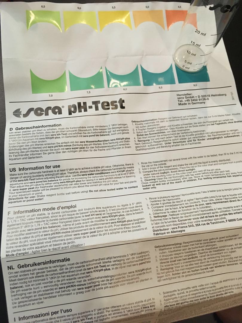 Sera pHvalue Test Kit, Pet Supplies, Homes & Other Pet Accessories on