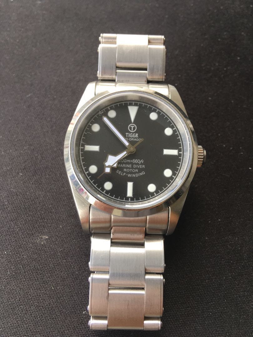 tudor black bay homage watch