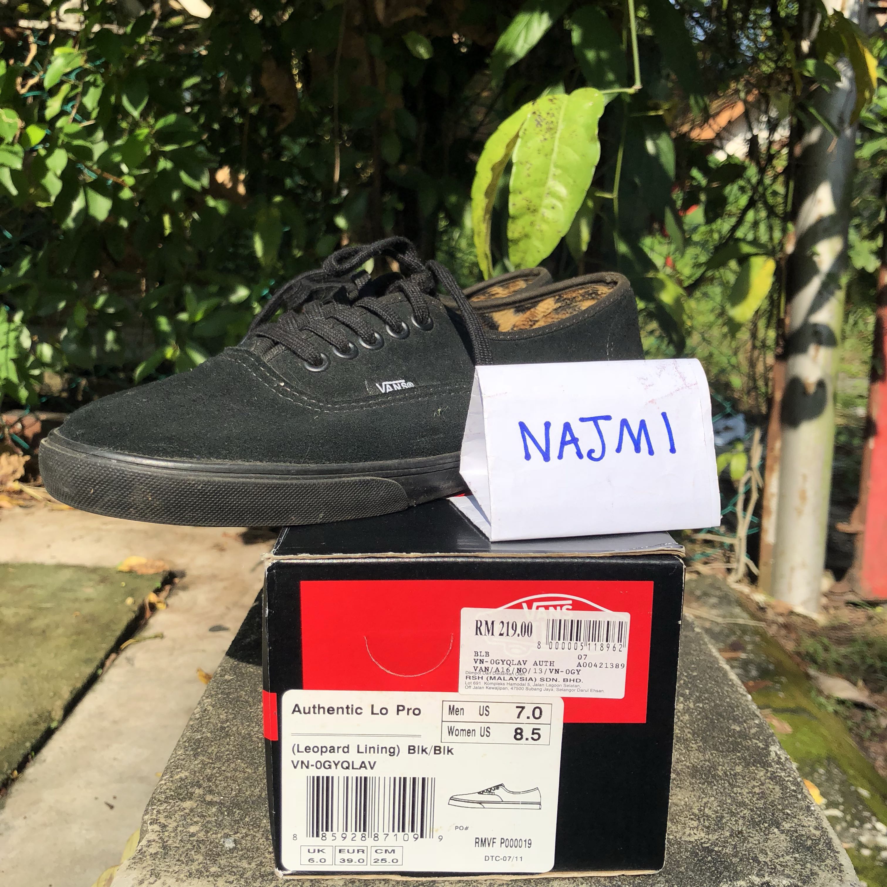 Vans authentic lo pro for men discount