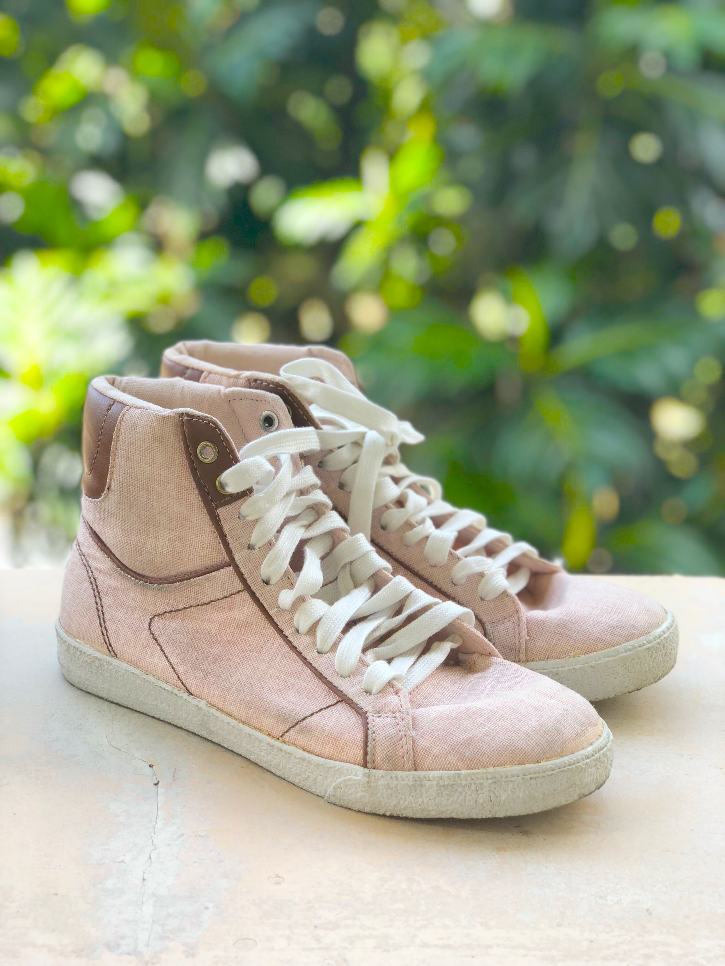 zara high sneakers