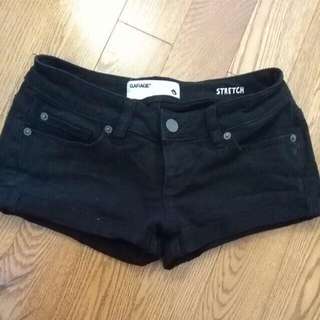 Black Garage Shorts