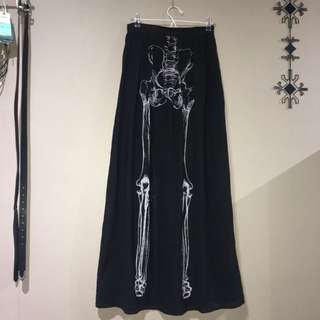 Skeleton Maxi Skirt M