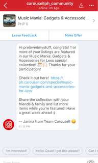 Thanks Carousell