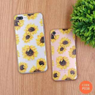 Sunflower Iphone 5 5S SE 6 6S 6+ 6S+ 7 7+ 8 8+ X Huawei Nova 2i Oppo F5 Samsung S8 S8+ J7 Pro Case