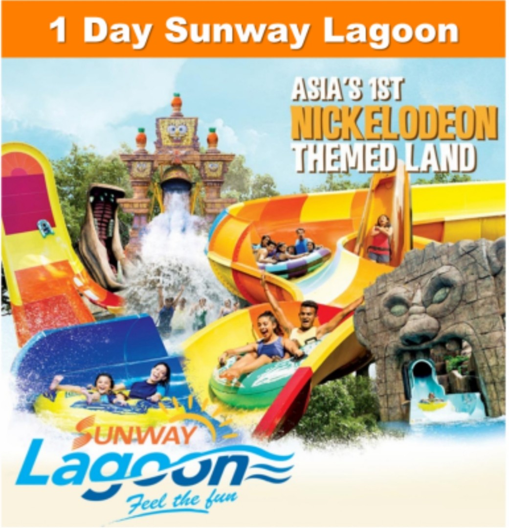 6 In 1 Theme Park 1 Day Sunway Lagoon E Tickets Tickets Vouchers Attractions Tickets On Carousell
