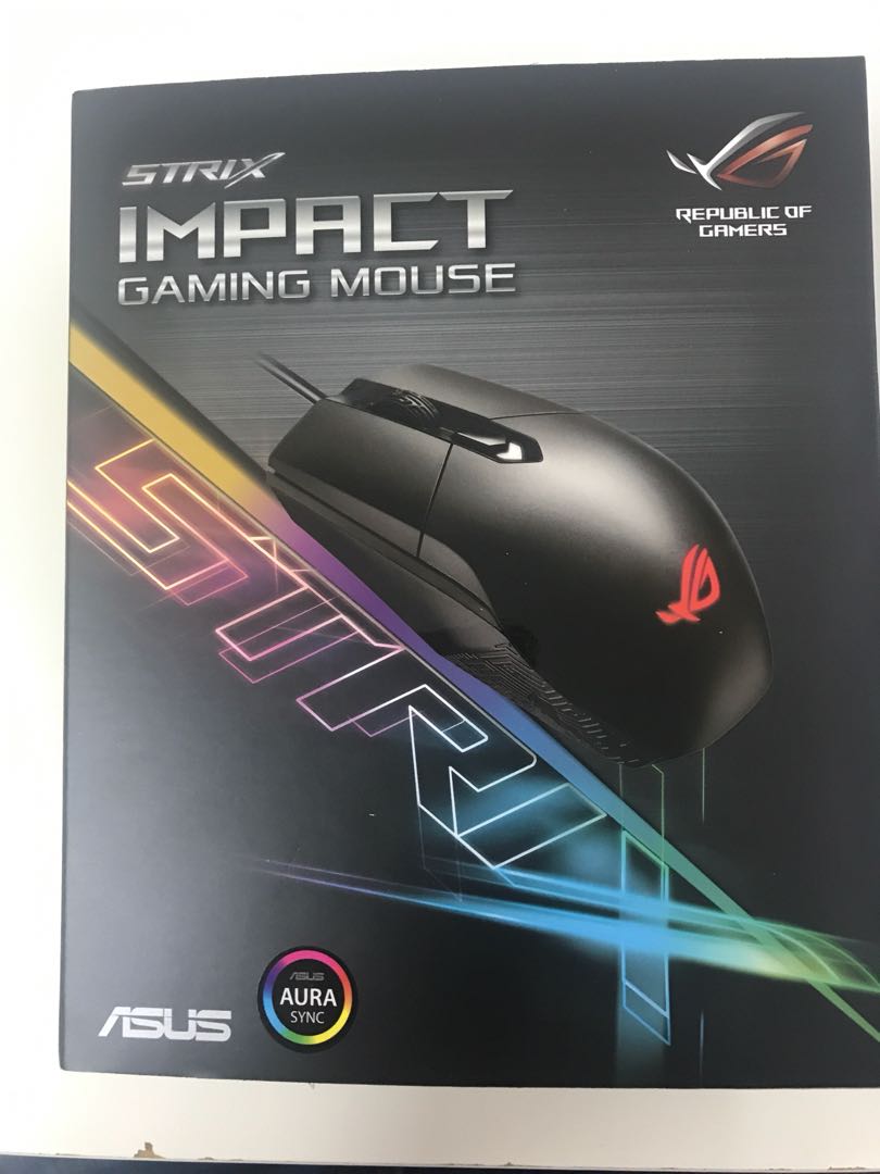 Asus Strix Impact Gaming Mouse, Computers & Tech, Parts & Accessories ...