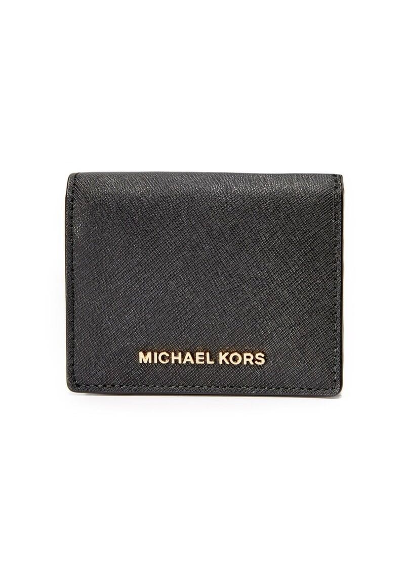 Michael Jet Set Travel Mini Wallet [BN], Women's Fashion, Bags & Wallets, Wallets & Card Holders on Carousell