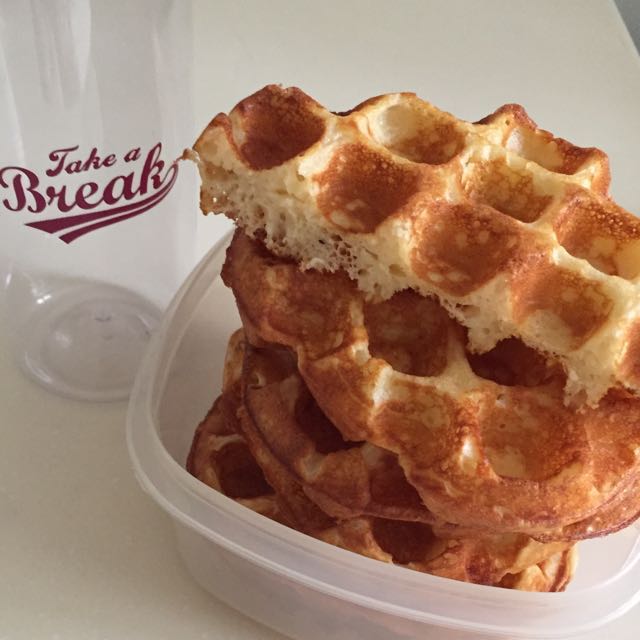 Cheddar Cheese Waffles, Food & Drinks, Packaged & Instant Food on Carousell