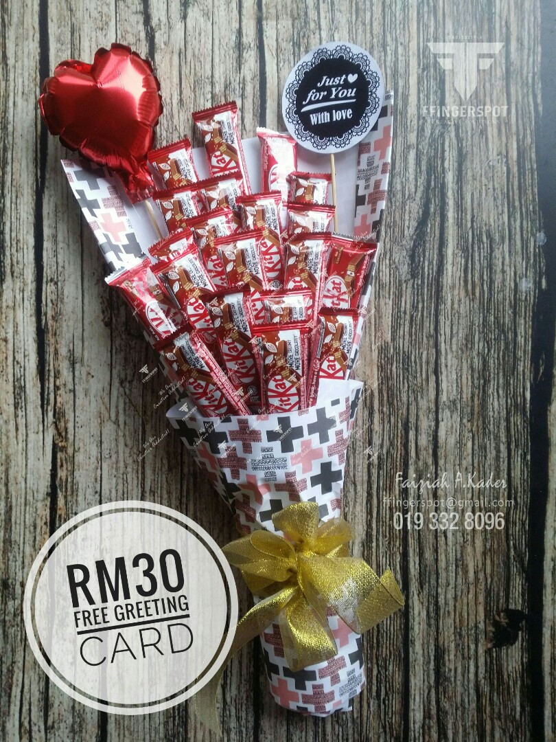 Chocolate bouquet rm30, Hobbies & Toys, Stationery & Craft, Occasions &  Party Supplies on Carousell