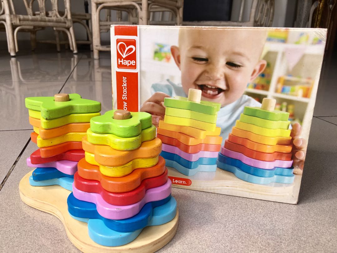 hape double rainbow stacker