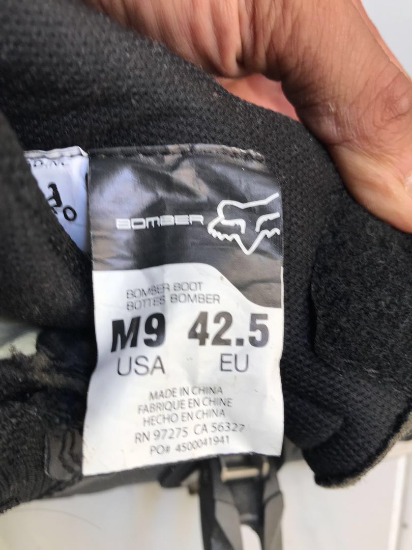 Fox Bomber Boots Motorcycles Motorcycle Apparel on Carousell