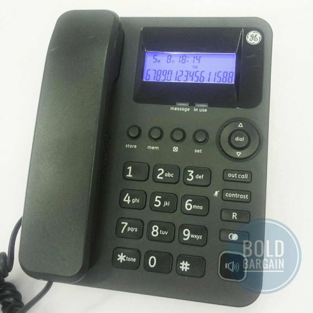 Ge Desk Wall Telephone With Lcd Caller Id And Speaker Phone