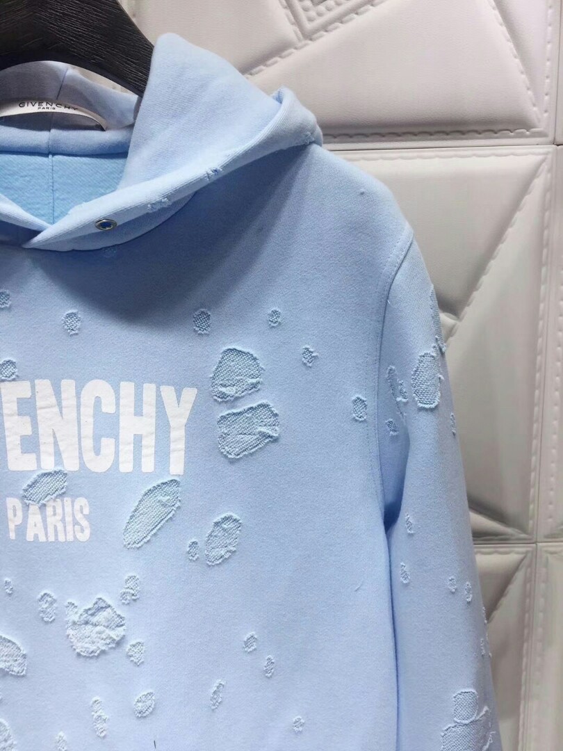Givenchy Distressed Hoodies Men s Fashion Tops Sets Hoodies