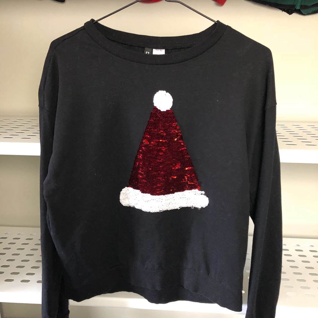 Pizza christmas tree sequin on sale sweater