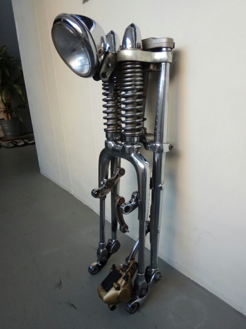 Honda Steed Springer fork suspension and front wheel set, Motorcycles