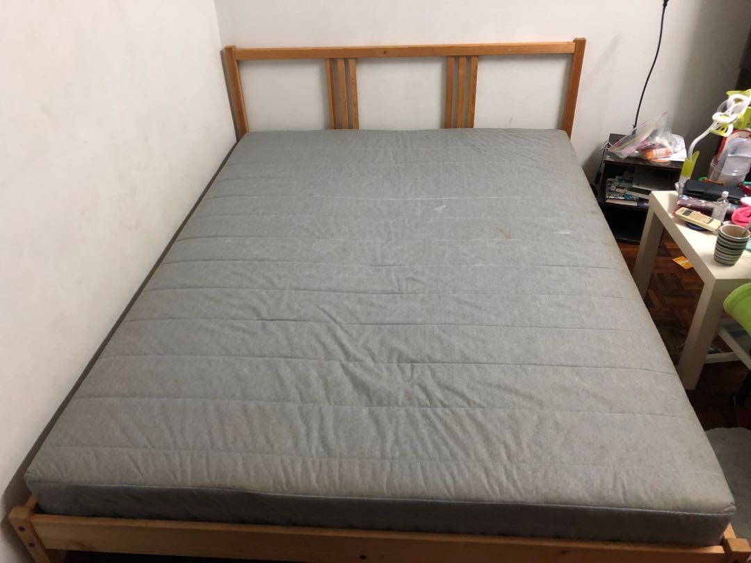 jömna spring mattress medium gray twin