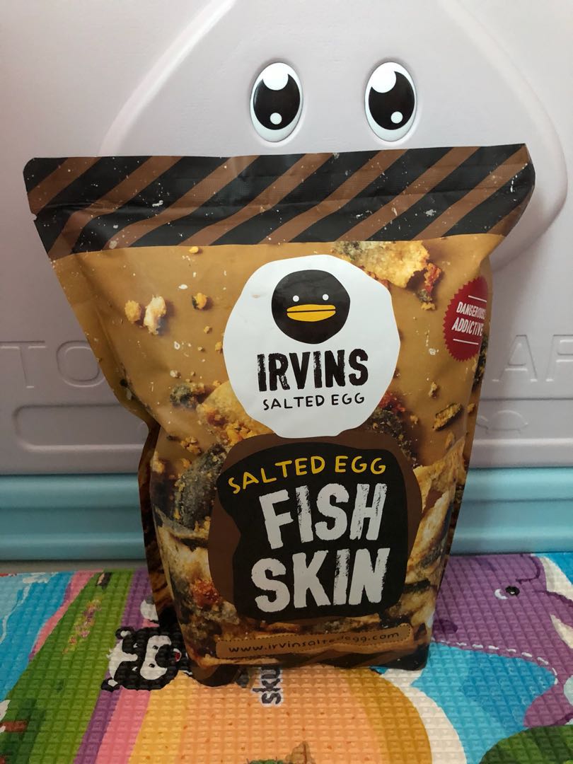 Irvin’s Salted Egg Fish Skin, Food & Drinks, Fresh Produce on Carousell