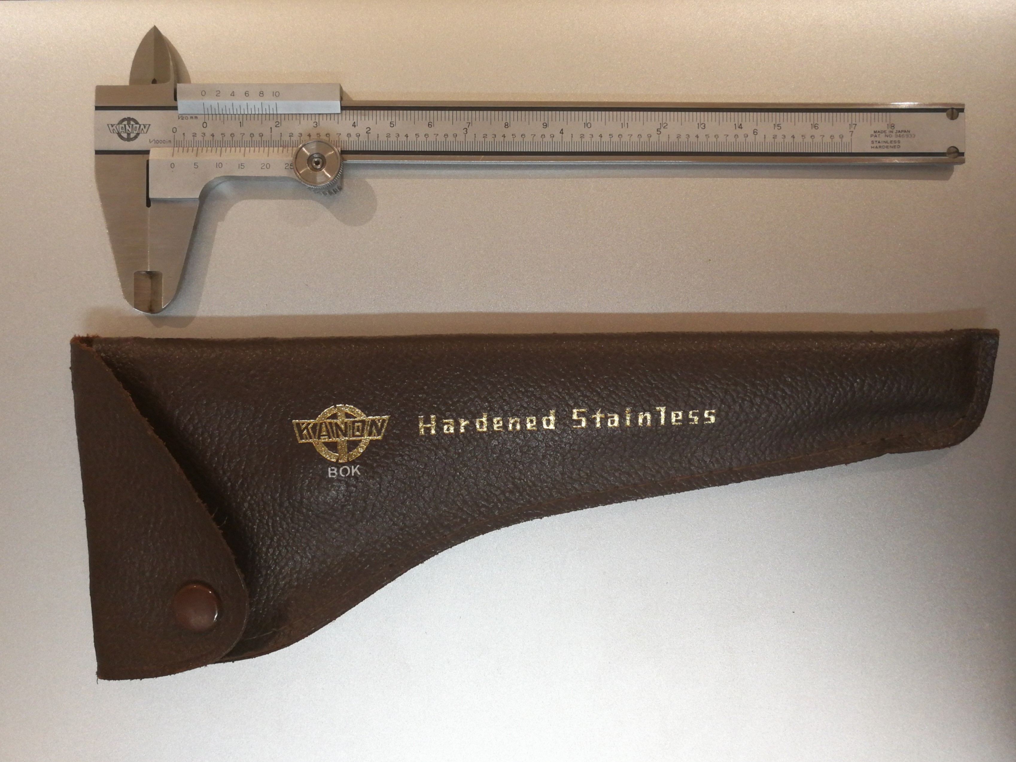 KANON 蒸し暑い VERNIERCALIPERhardenedstainlessノギス