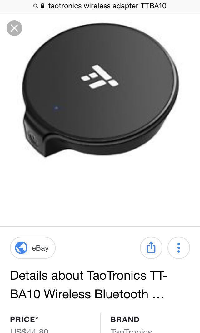 Last 1 Set Taotronics Tt Ba10 Wireless Bluetooth Electronics Audio On Carousell