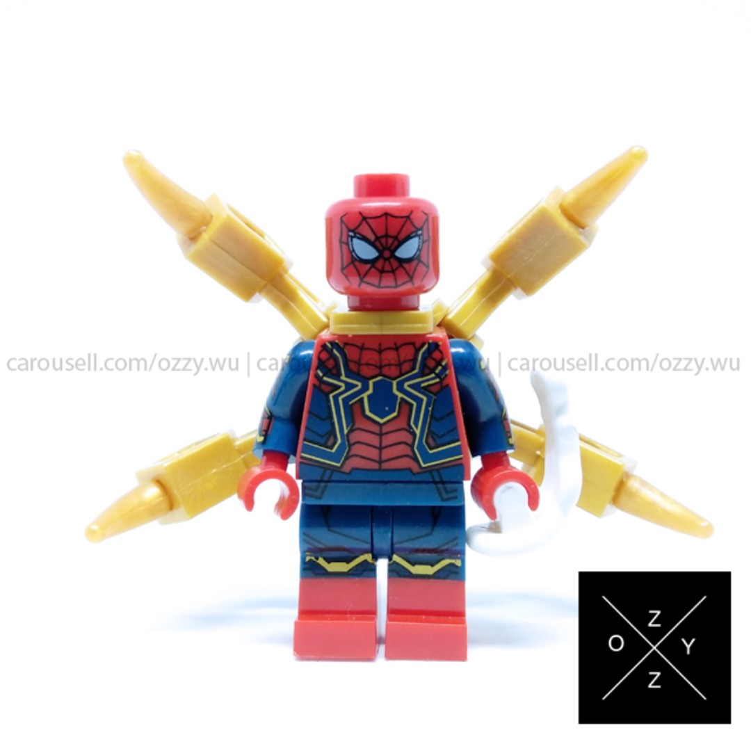 Lego Compatible Marvel Minifigures : Iron Spider, Mainan 