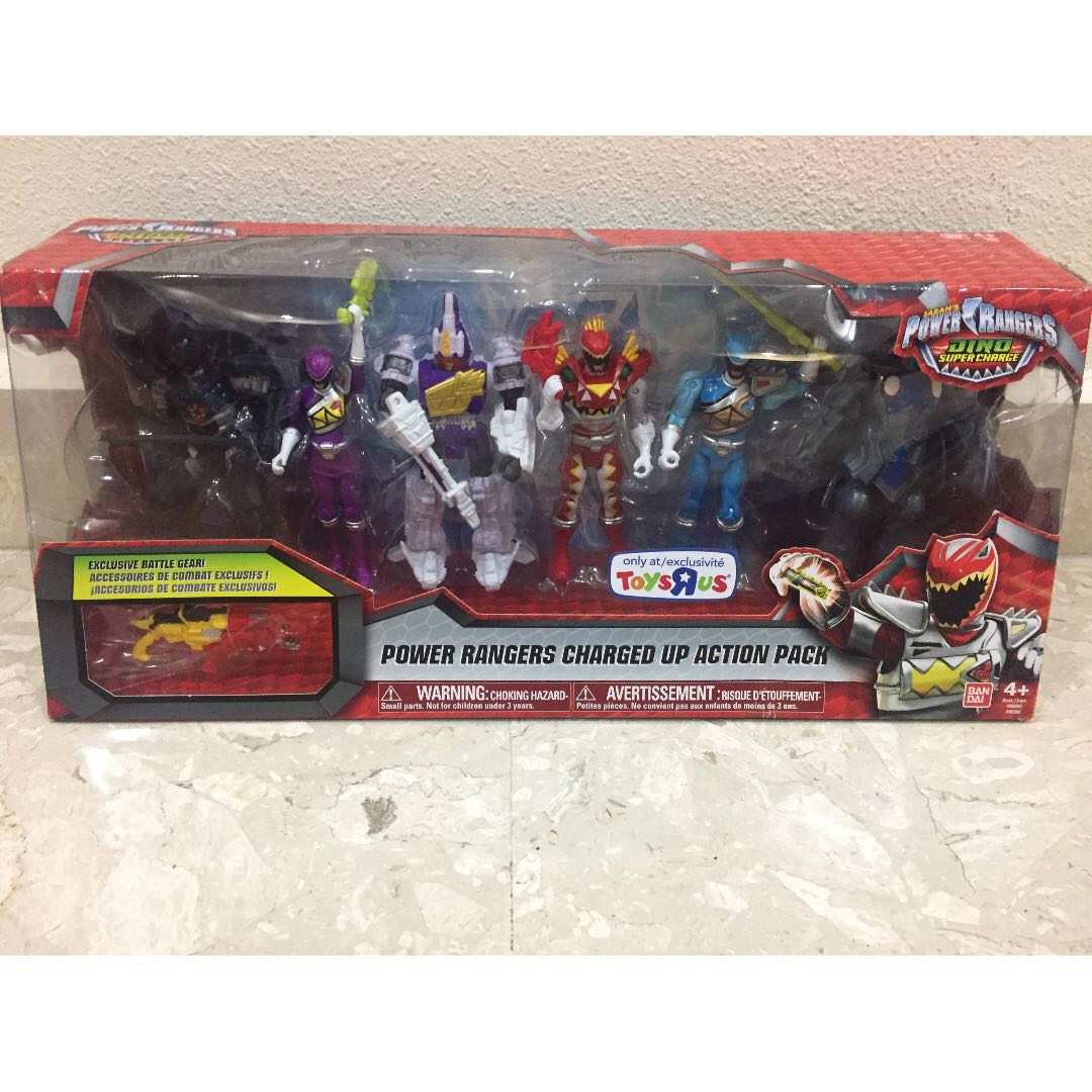 power rangers dino charge action figure set