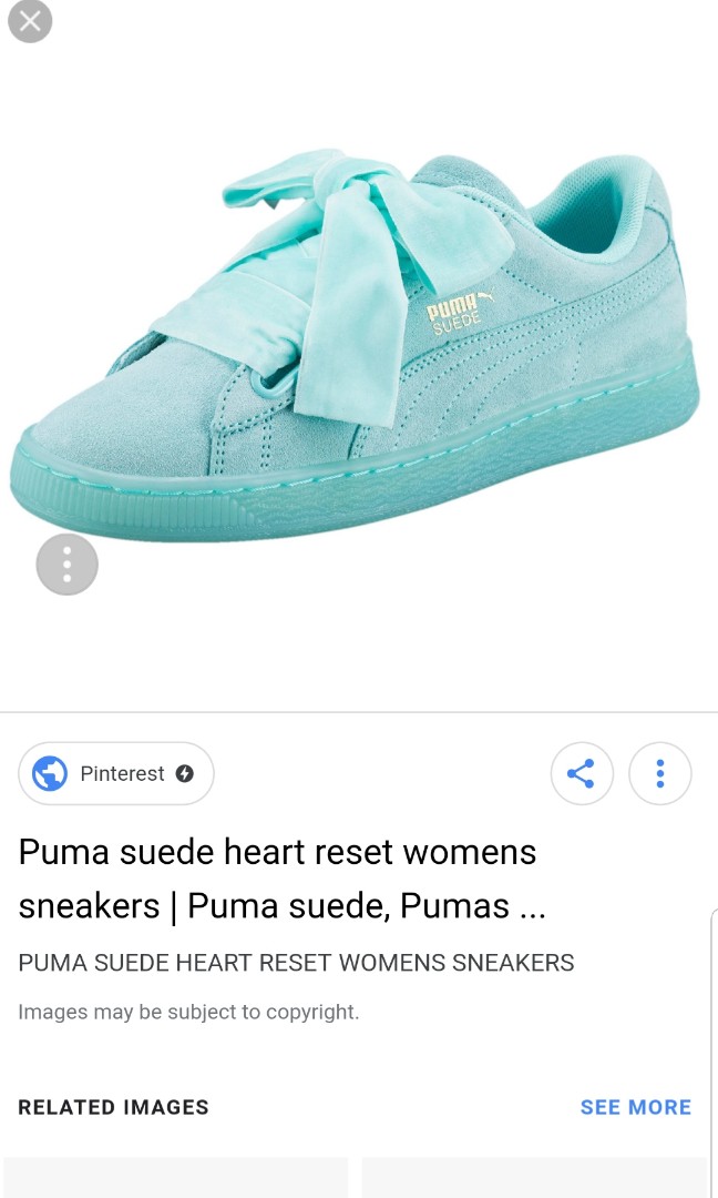 Puma suede tiffany blue sneakers, Women 